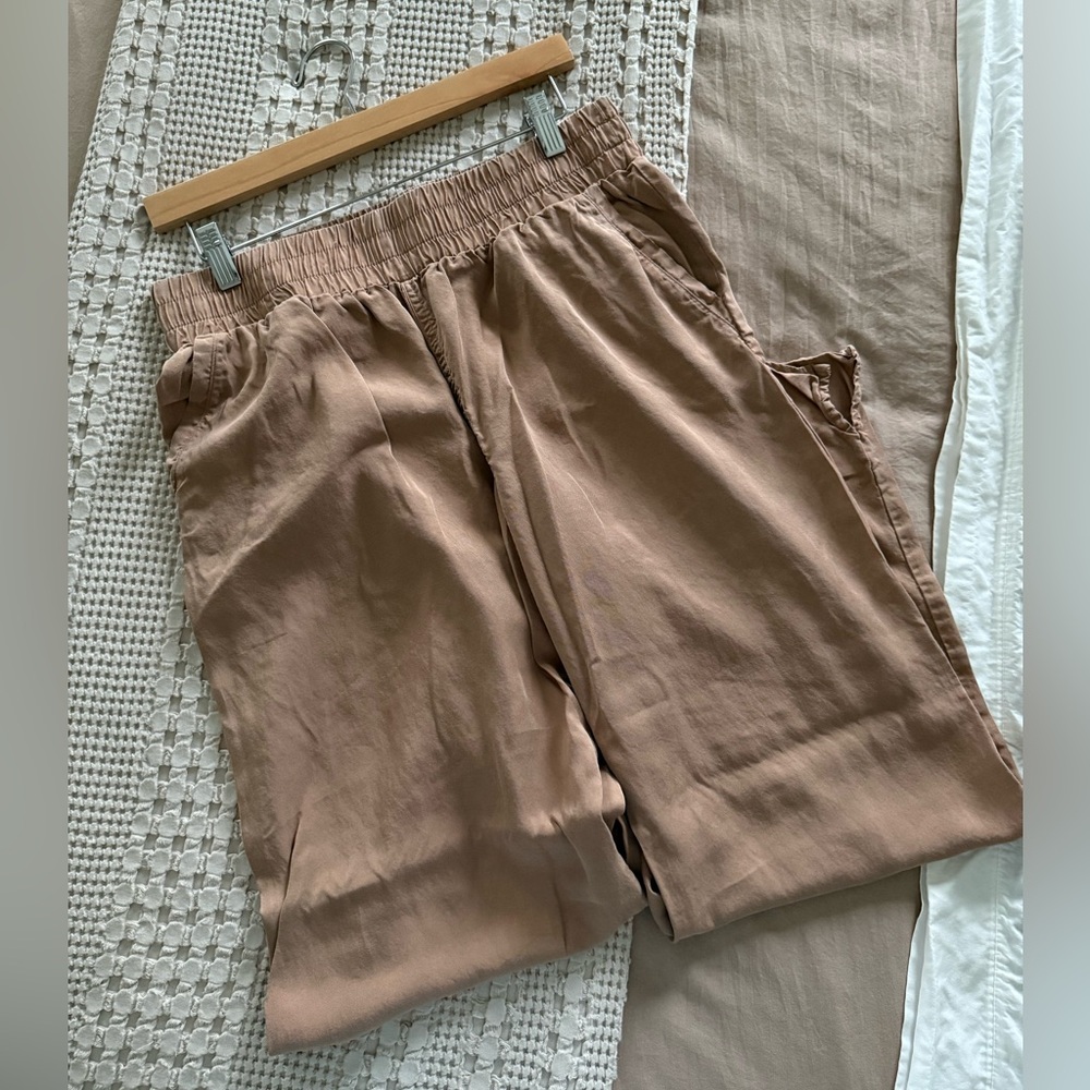 Calvin Klein Women's Tan Wide‎ Leg Pants Size M - Picture 5 of 7